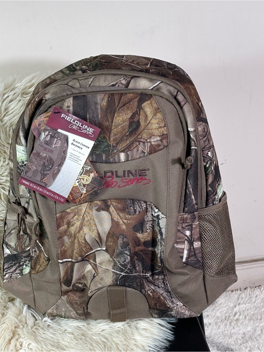 FieldLine Pro Series Men's Camo Backpack - Brown/Green